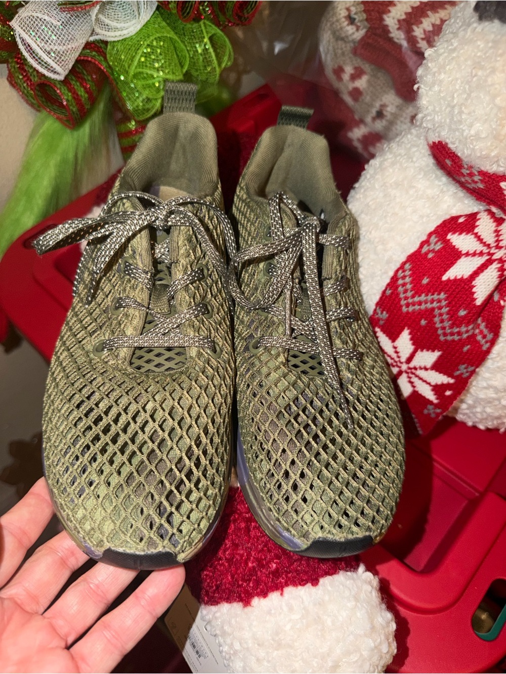 NOBULL Camo Green Mesh Athletic training shoes